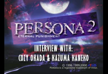 Persona 2 - Eternal Punishment (Bonus Disc) Title Screen